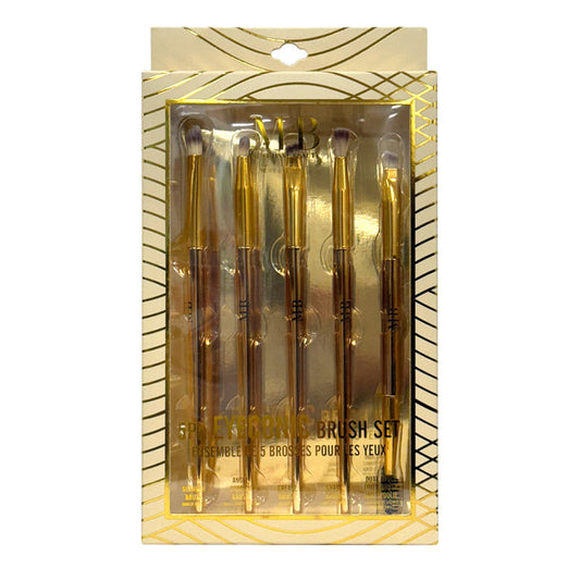 MHB Eyeconic Eyemakeup Brush Set Gold 5pcs
