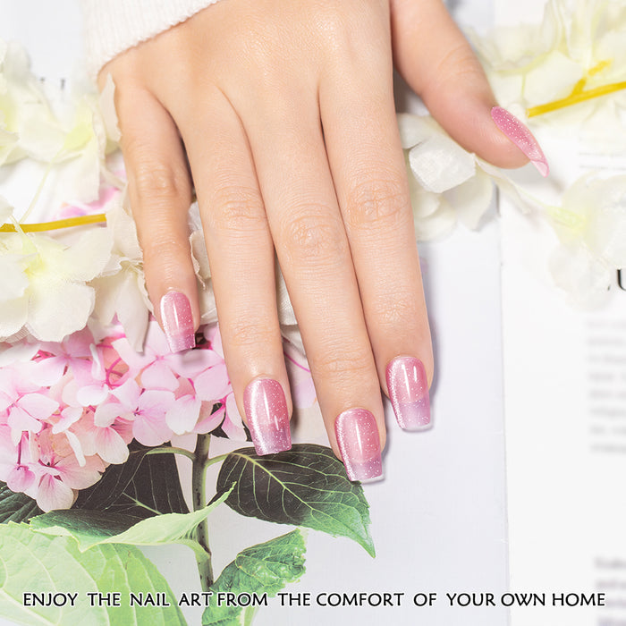 Milky Star Float Cat Eye Gel Polish Set - 6 Nude Jelly Colors Spring Summer Collection 7.5ml - TPO & HEMA Free