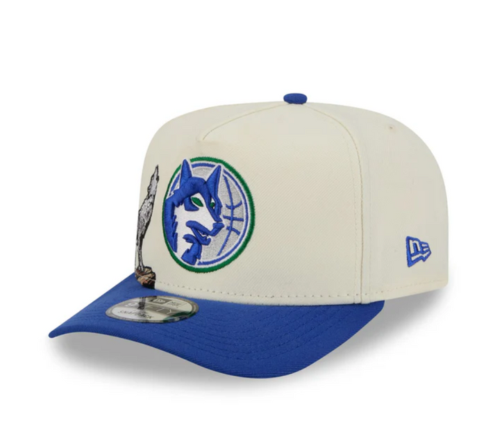 Minnesota Timberwolves HWC Chrome White 9FIFTY A-Frame Snapback