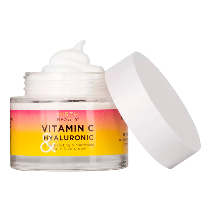 Mirth Beauty Vitamin C & Hyaluronic Face Cream 2.5oz/ 74ml