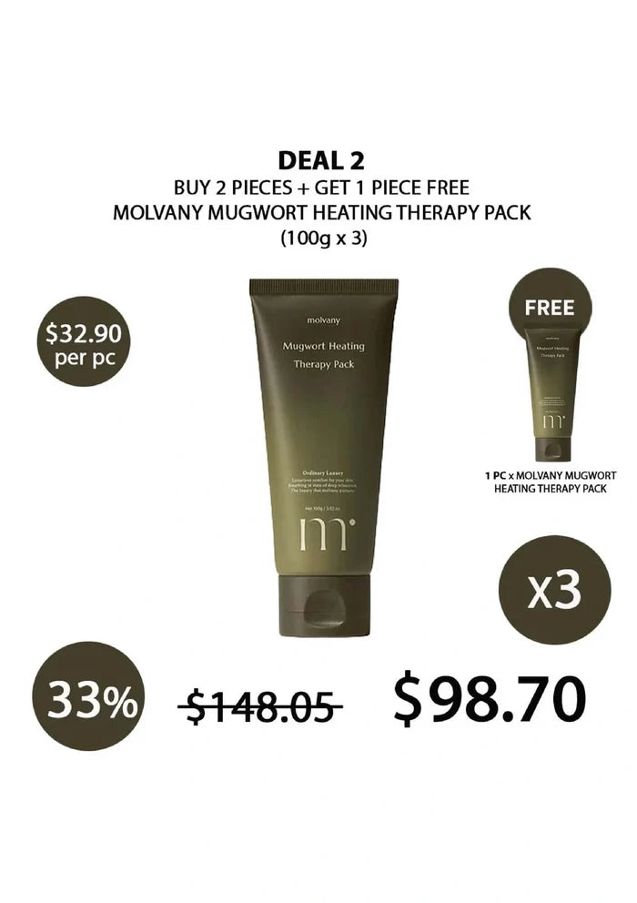 (BUY 2+1 FREE) MOLVANY MUGWORT HEATING THERAPY PACK