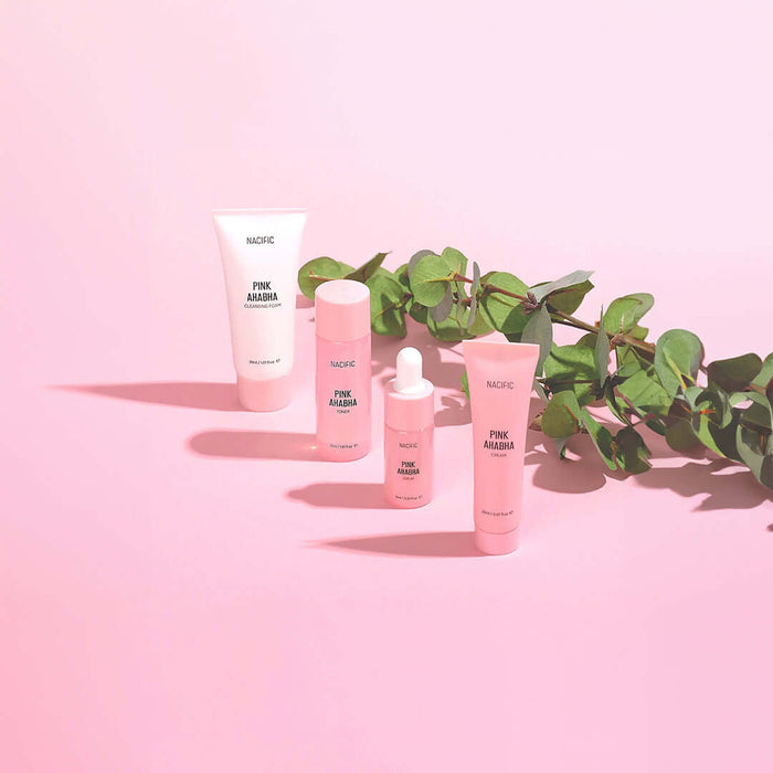 NACIFIC Pink AHA/BHA Kit - veido odos priežiūros mini rinkinys