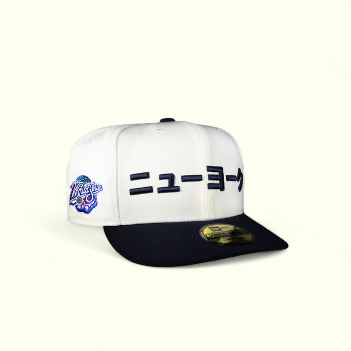 New York Yankees Katakana Chrome Creme and Blue 1998 World Series