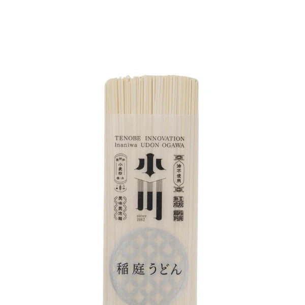 Packaged noodles with branding on a white background