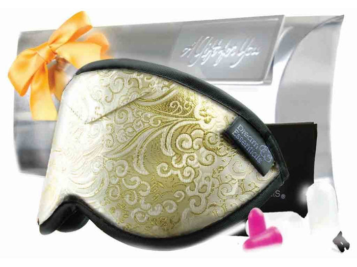 Gold Leaf Opulence Brocade Sleep Mask Gift Pack