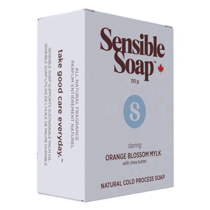 Box of Sensible Co. Orange Blossom Mylk Bar Soap 110g