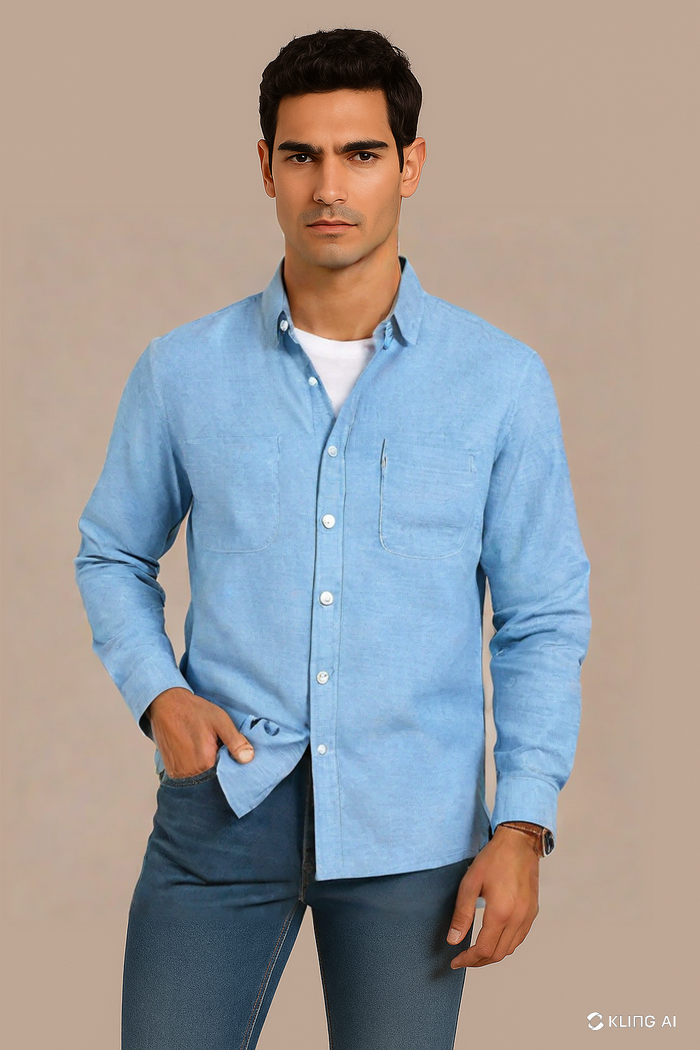 Pacific Blue Oxford Shirt