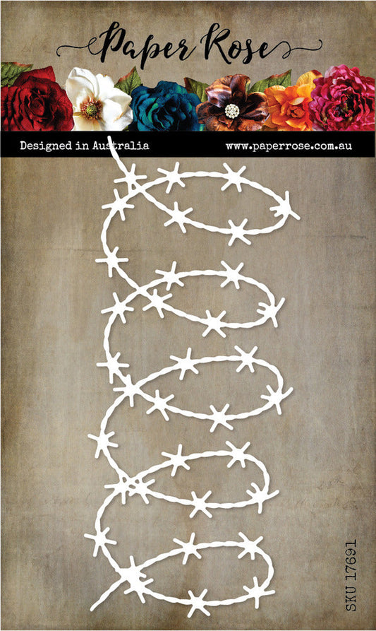 Paper Rose - Die - Barbed Wire Curly. Available at Embellish Away located in Bowmanville Ontario Canada.
