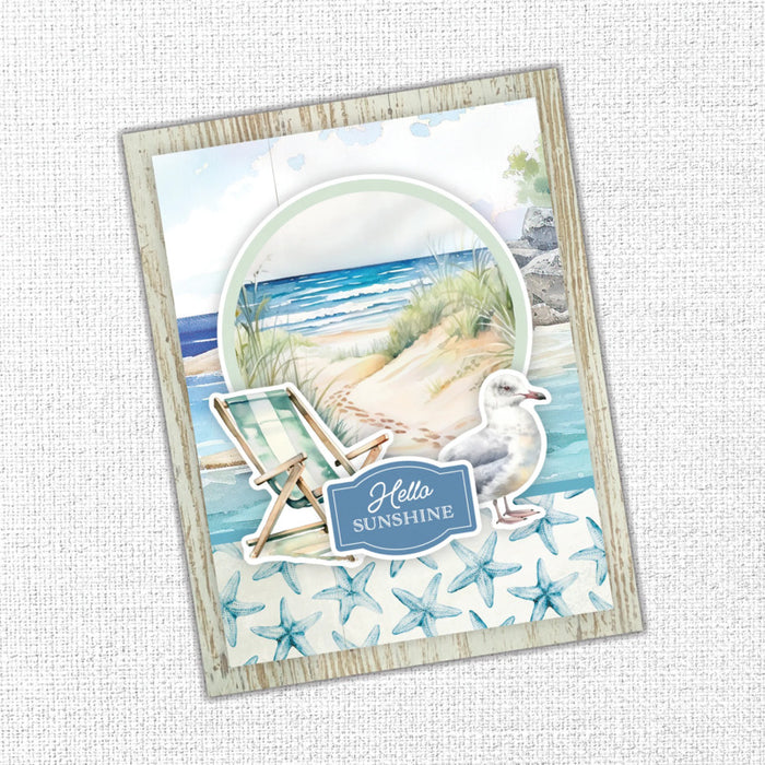 Paper Rose - Quick Cards Collection - Seaside Memories. Create beautiful scenic cards! Available at Embellish Away located in Bowmanville Ontario Canada. Example by brand ambassador.