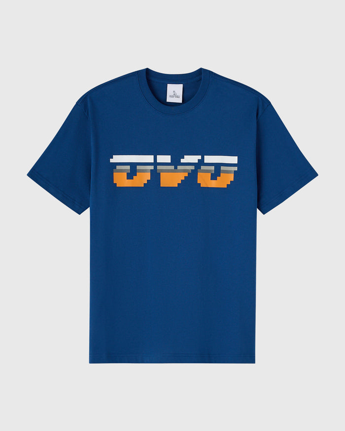 Pixel Runner Tee - Deep Denim
