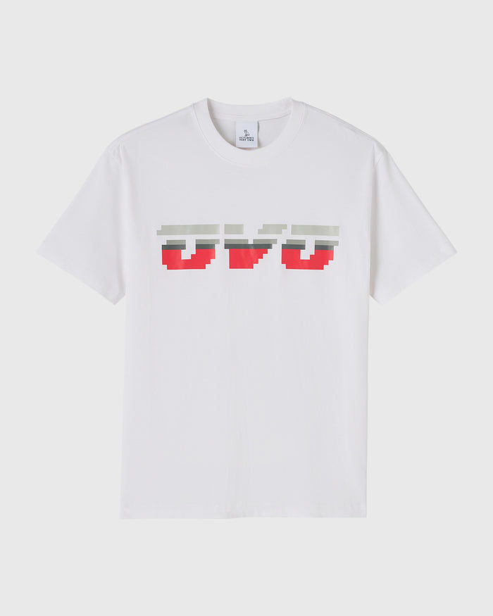 Pixel Runner Tee - White