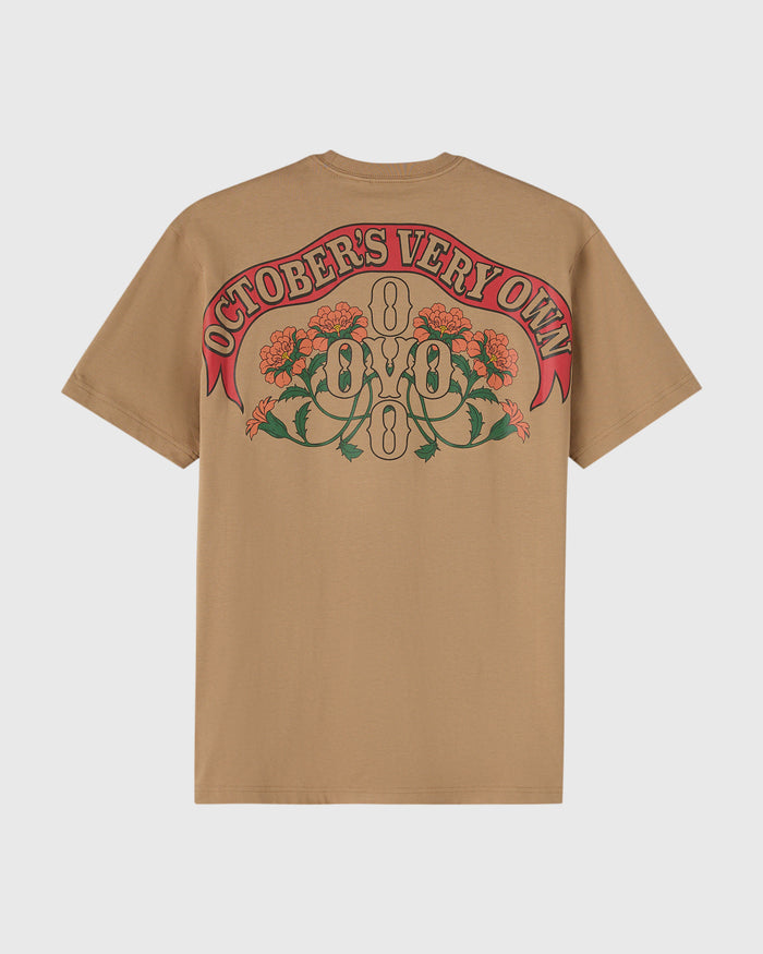 Pom Pom Banner Tee - Camel