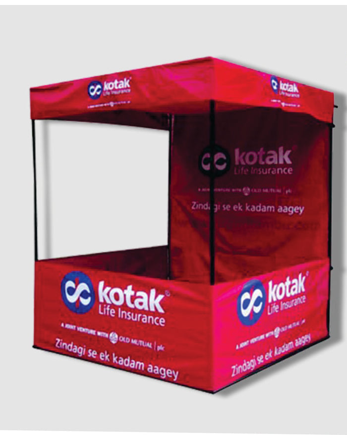Promotional Canopy Tent - Demo Tent with Print Size in Feet   4' X 4' X 7' Rs  2450