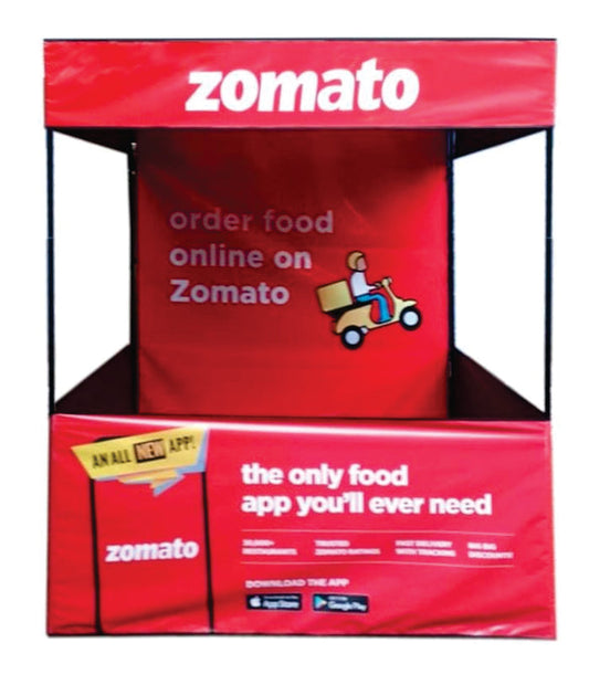 Promotional Canopy Tent - Demo Tent with Print Size in Feet   4' X 4' X 7' Rs  2450