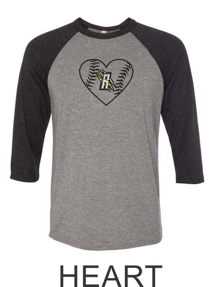 Raptors Baseball Raglan Unisex T-Shirt- 5 designs- Matte and Glitter