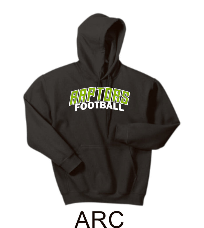 Raptors Football Hooded Sweatshirt- 5 designs- Matte or Glitter