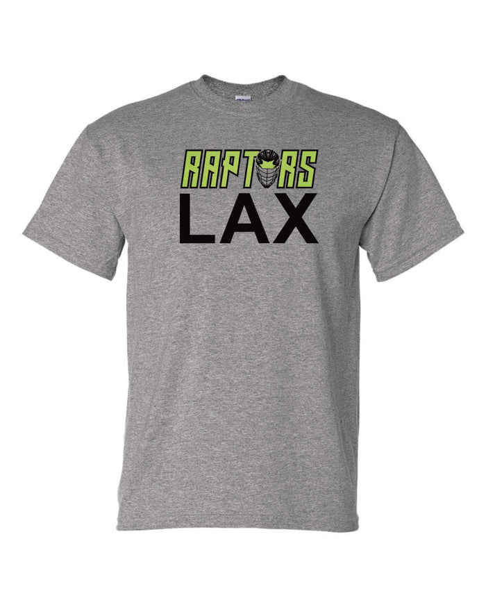 Raptors Lacrosse LAX Design Basic Tee- Matte or Glitter
