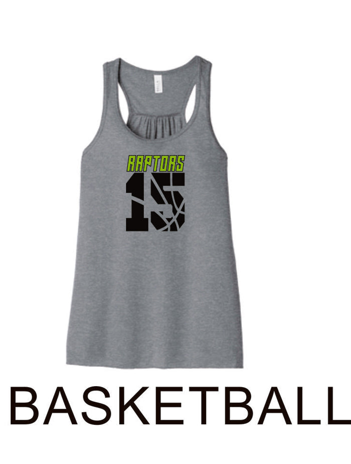 Raptors Number Flowy Tank- 4 Sports- Matte or Glitter
