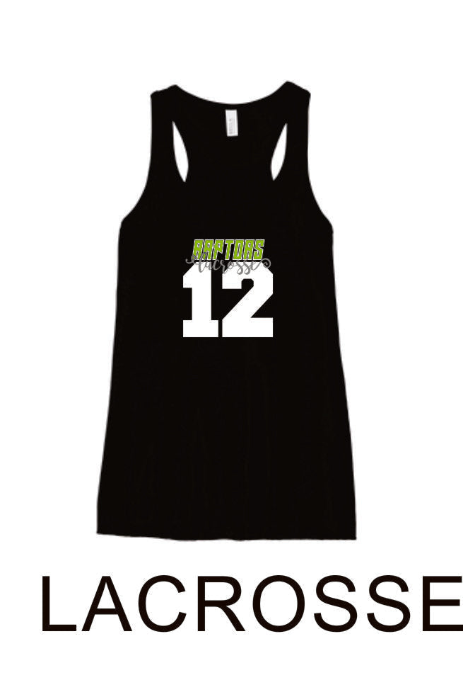 Raptors Number Flowy Tank- 4 Sports- Matte or Glitter