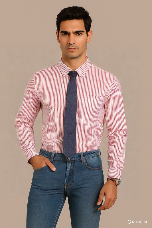 Red N' White Stripes Shirt