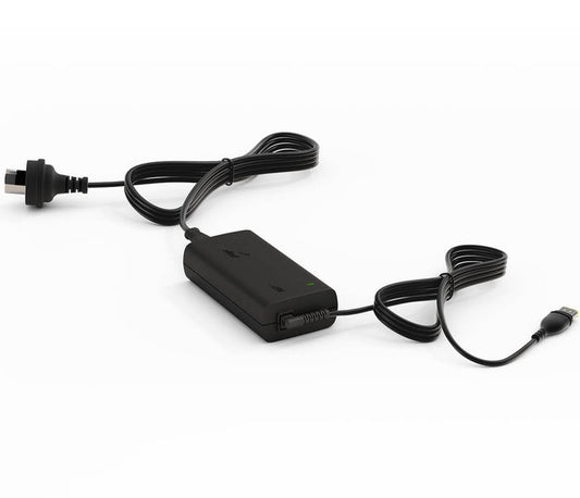 Power Supply Unit for AirSense 11 ResMed  in black , sitting on white background