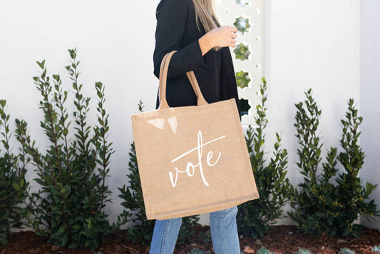 Reusable Shopping Tote - Vote