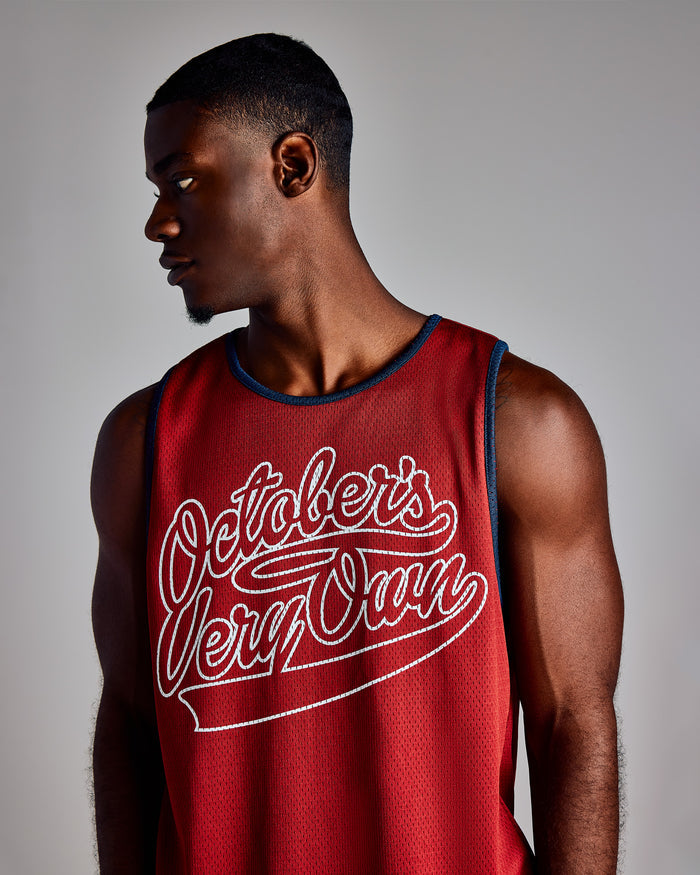 Reversible Mesh Basketball Jersey - Deep Red