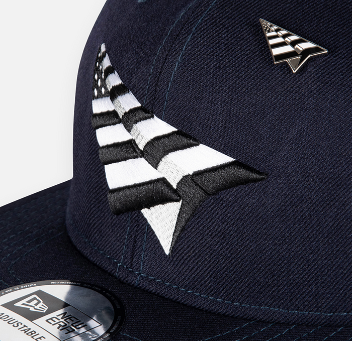 Roc Nation Paper Planes Navy Old School Grey UV 950 Snap Back