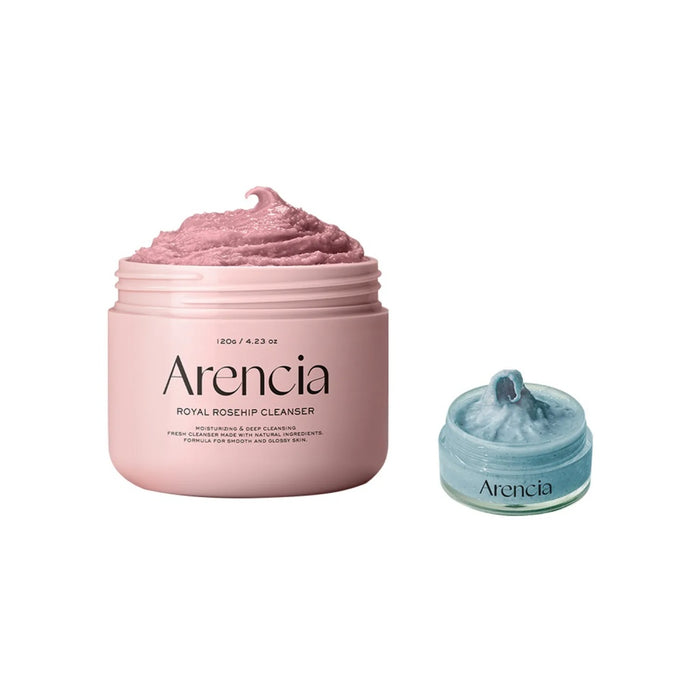 Rosehip Rice Mochi Cleanser 120g Set (+Blue Cleanser 15g)