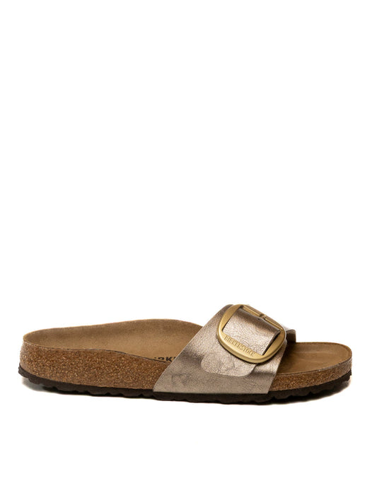 BIRKENSTOCK Sandalo madrid big buckle laminato oro MADRID BIG BUCKLE 1016237-TAUPE