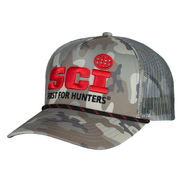 SCI Curved Brim Meshback Cap