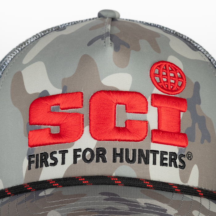 SCI Curved Brim Meshback Cap