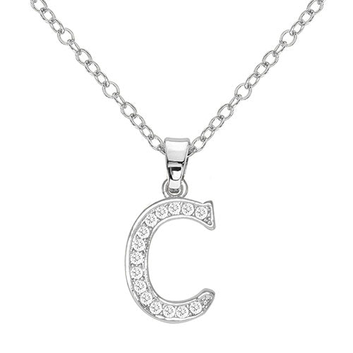 Silver Initial Necklace - ikatehouse