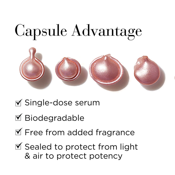 Capsule Advantage- Single-dose serum, biodegradable, free from added fragrance and sealed to protect from light and air to protect potency
