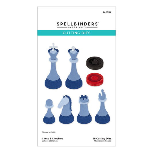 Spellbinders - Die - Chess & Checkers. Available at Embellish Away in Bowmanville Ontario Canada.