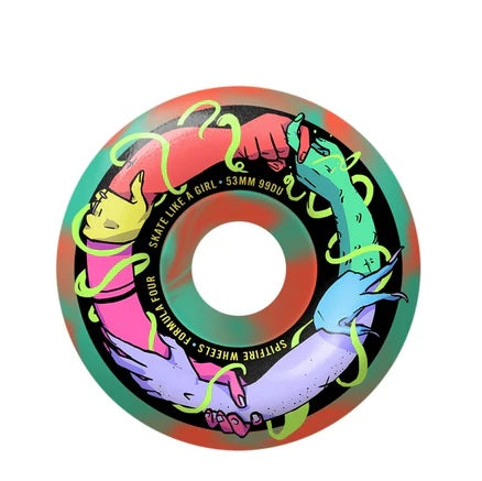 SPITFIRE FORMULA FOUR SKATE LIKE A GIRL CLASSIC SKATEBOARD WHEELS