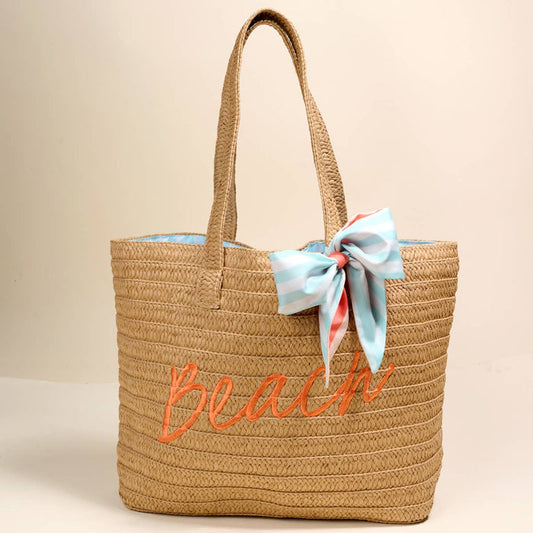 Straw & Sun Tote – Beach