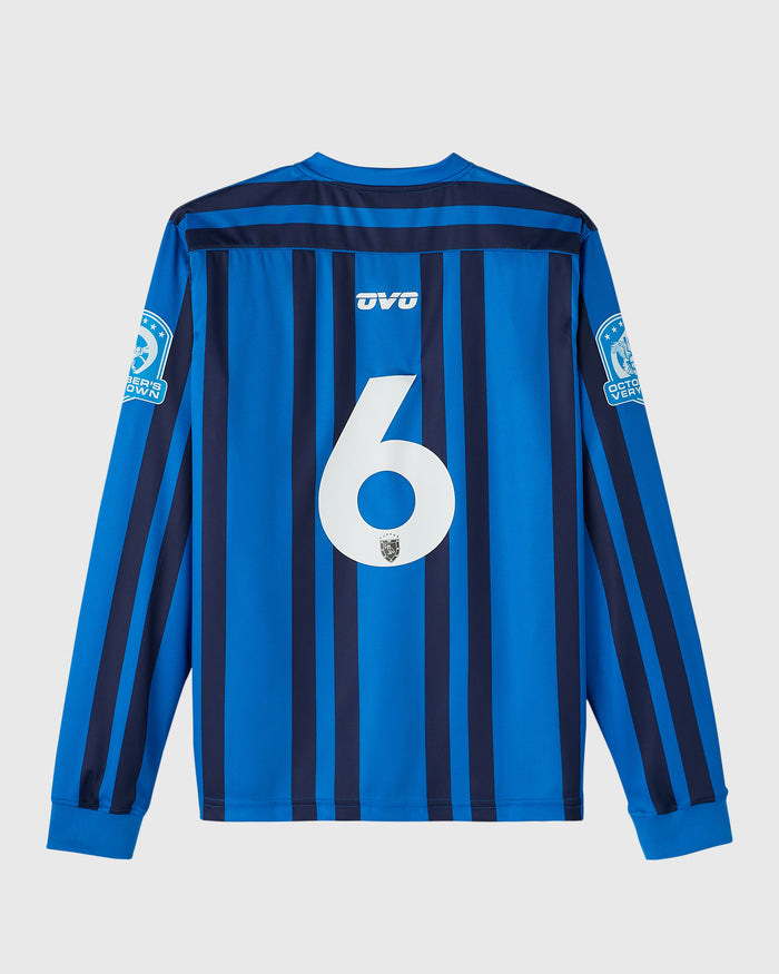 Stripe Soccer Jersey - Vibrant Blue