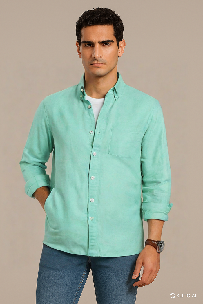 Sweet Aqua Oxford Shirt