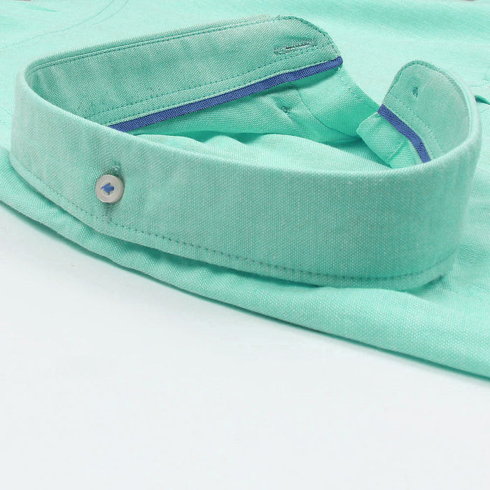 Sweet Aqua Oxford Shirt.