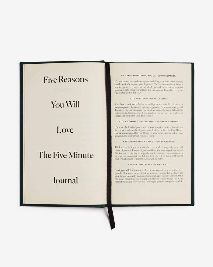 The Five Minute Journal - Earth Green