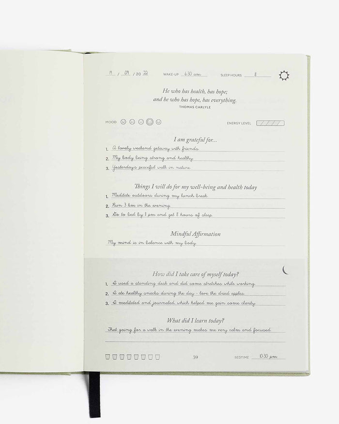 The Five Minute Journal Health & Fitness Edition