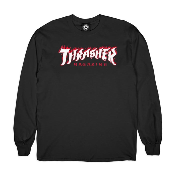 THRASHER POSSESSED LOGO LONG SLEEVE MENS T-SHIRT
