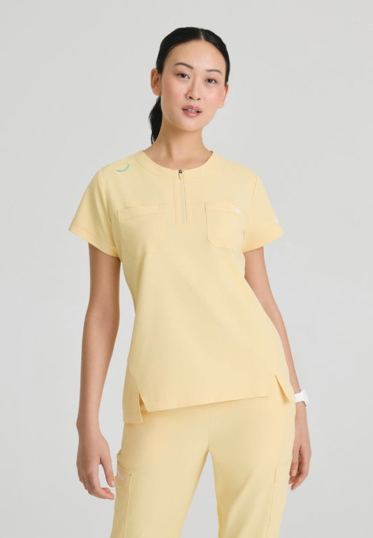 Trek Tuck-In Top - Soft Citrine - Grey's Anatomy Scrubs