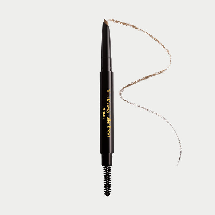 Color Blonde pencil with a line of color on a light gray background