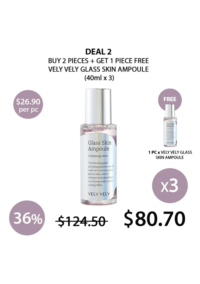 (BUY 2+1 FREE) VELY VELY GLASS SKIN AMPOULE