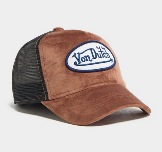 Von Dutch Brown Suede Trucker