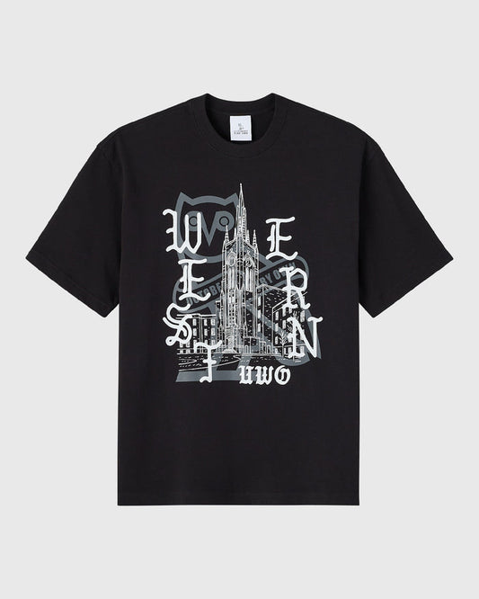 Western University Heavy Weight Tee - Black
