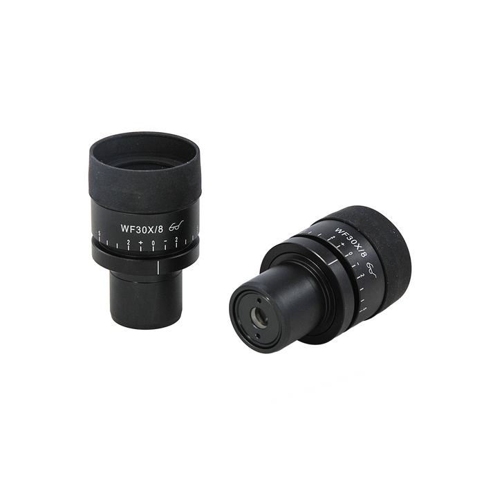 WF 30X Widefield Focusable Microscope Eyepieces, High Eyepoint, 30mm, FOV 8mm, Adjustable Diopter (Pair)