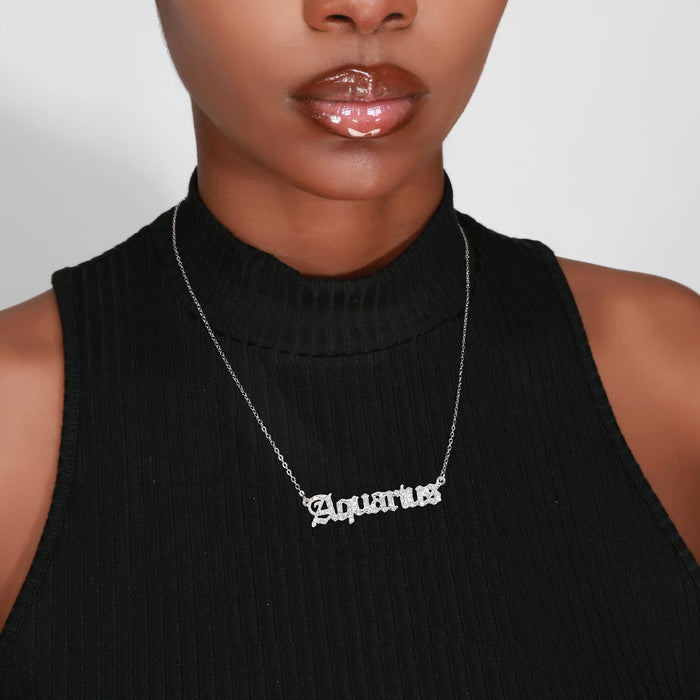Zodiac Necklace Silver - ikatehouse